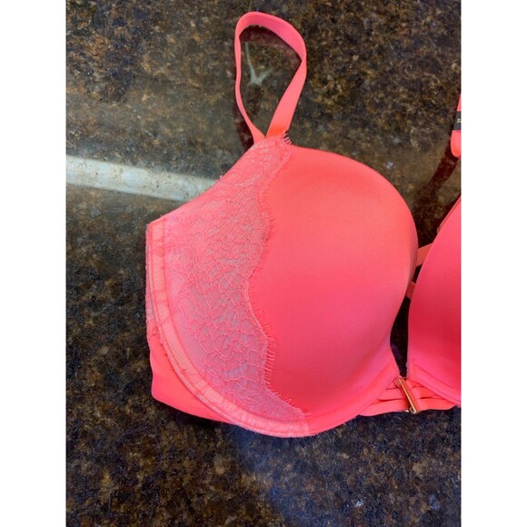 Victoria’s Secret Very Sexy Push-Up Front Closure Bra 32DD Bright Orange NWT - Picture 7 of 7